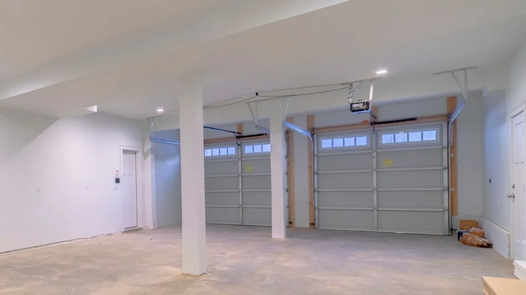 Updated garage door installation